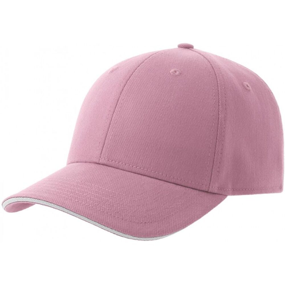 Atlantis Unisex Adult Liberty Sandwich 6 Panel Sustainable Cap / Pink/White